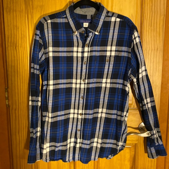 2 Men’s flannel L long sleeve shirts - Picture 5 of 6